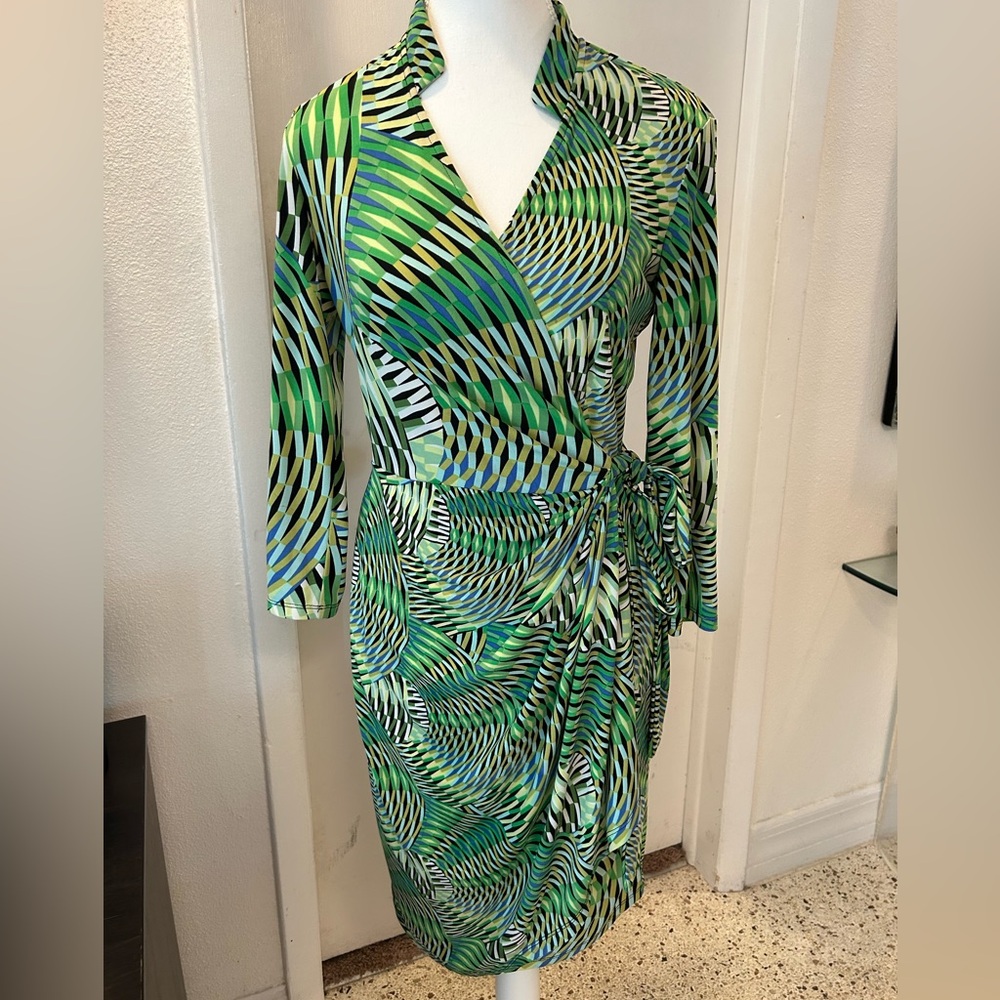 Maggy London Tropical wrap dress